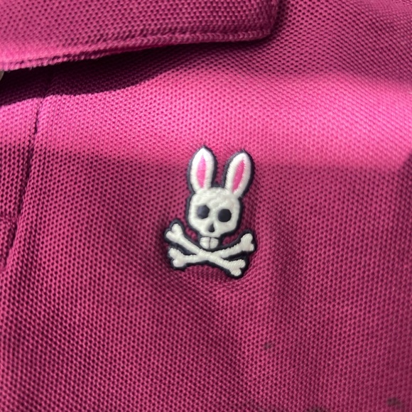 Psycho Bunny Kids' Polo in Deep Burgundy - Picture 3 of 5